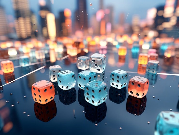 Antarmuka 3D Number Game angkaraja dengan pemilihan angka dan riwayat draw