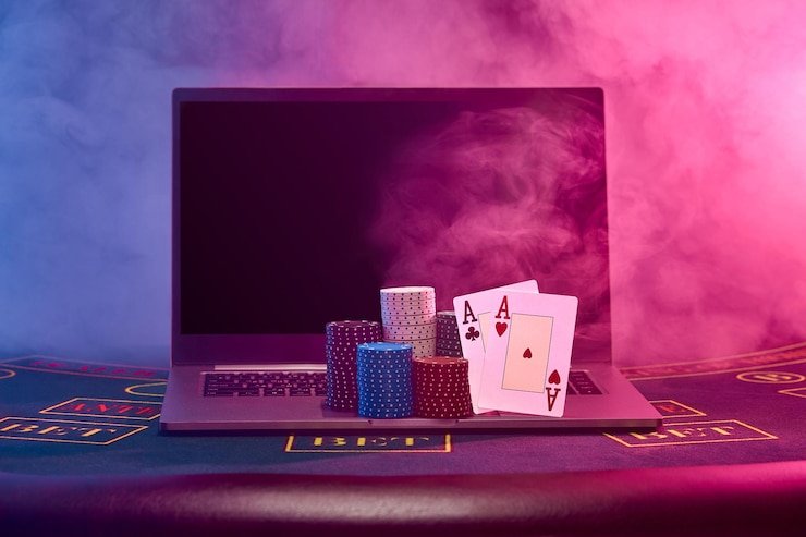 Meja poker live di studio angkaraja dengan dealer profesional
